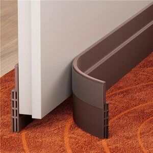 2 Pack Door Draft Stopper Under Door Draft Blocker Soundproof Door Sweep Weath